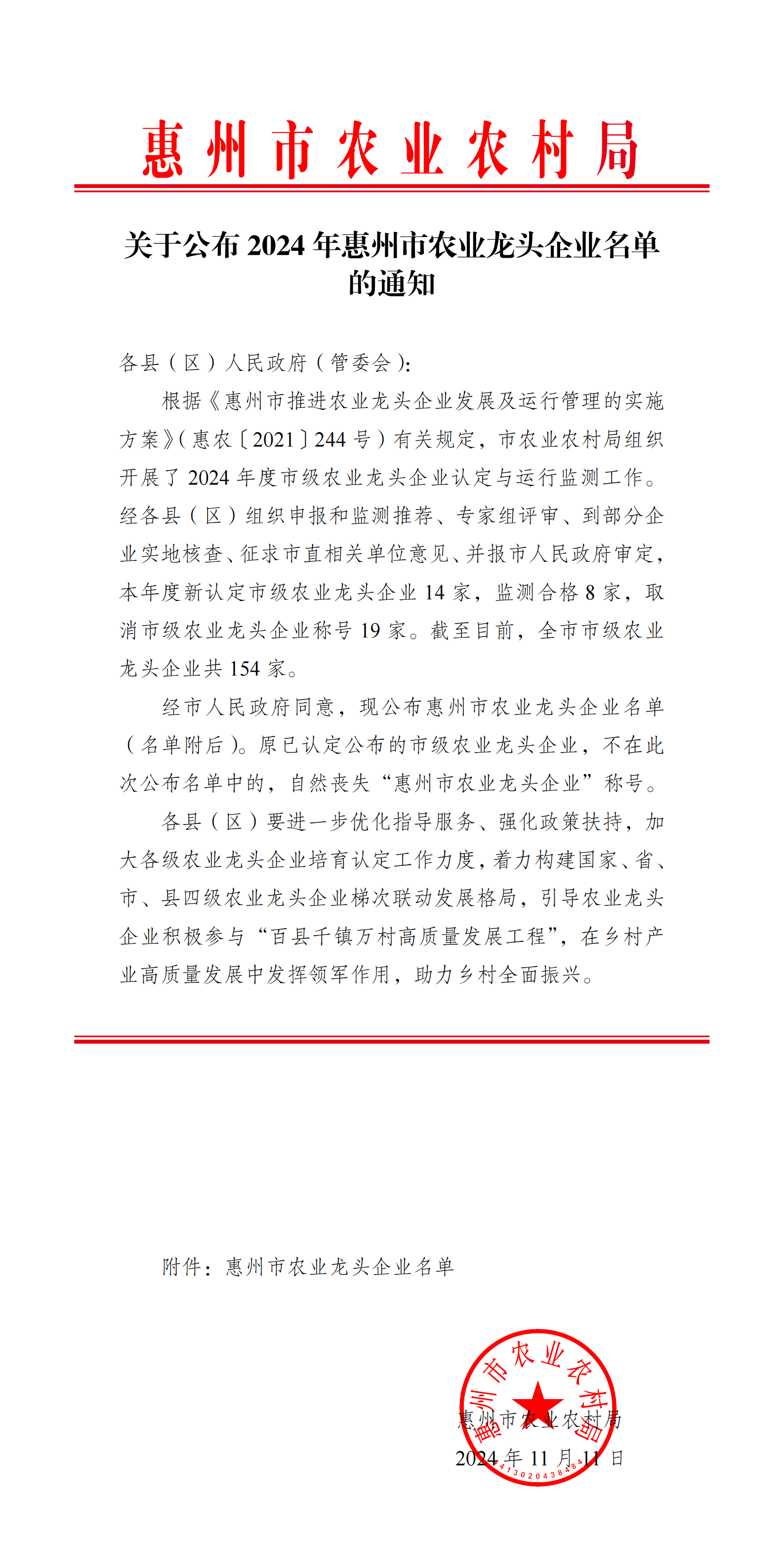 惠州市順安牧場有限公司榮獲“惠州市農業(yè)龍頭企業(yè)”稱號